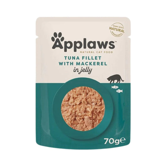ابلاوز أظرف طعام رطب للقطط بنكهة التونة مع سمك المكاريل و الجيلي 70غ
