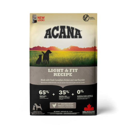 أكانا طعام جاف للكلاب البالغة جميع السلالات للتحكم بزيادة الوزن بنكهة الدجاج