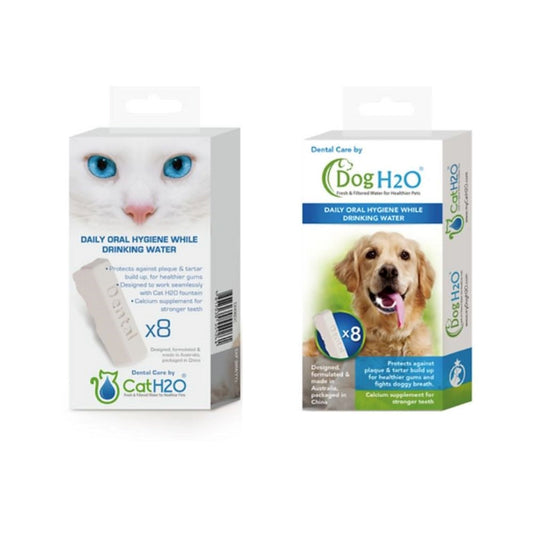 اتش تو او اقراص للعناية بصحة الأسنان لنافورة اتش تو او 8 حبات