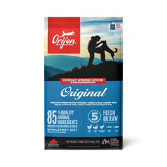 أوريجن طعام جاف للكلاب بنكهة الدجاج والديك الرومي مع الأسماك البرية
